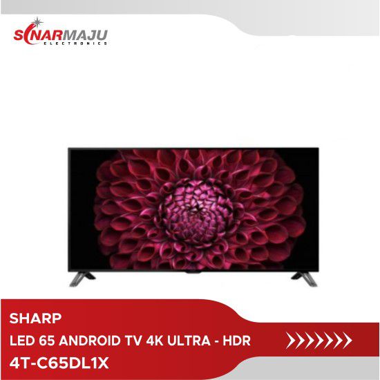 LED TV 65 Inch SHARP Android TV 4K Ultra - HDR with Google 